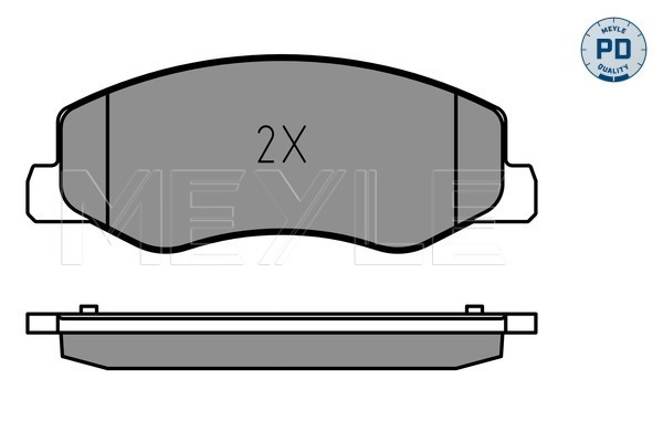 MEYLE 0252517218/PD Fékbetét készlet, tárcsafék
