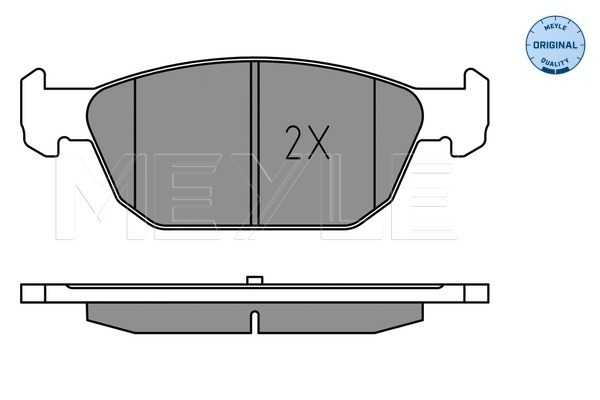 MEYLE 0252580417 Fékbetét készlet, tárcsafék