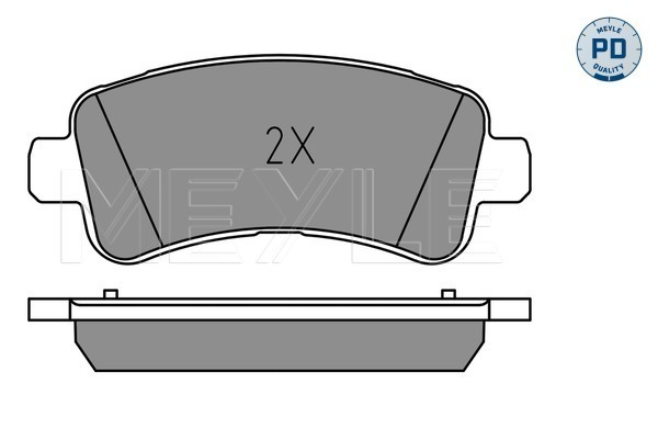 MEYLE 0252598721/PD Fékbetét készlet, tárcsafék