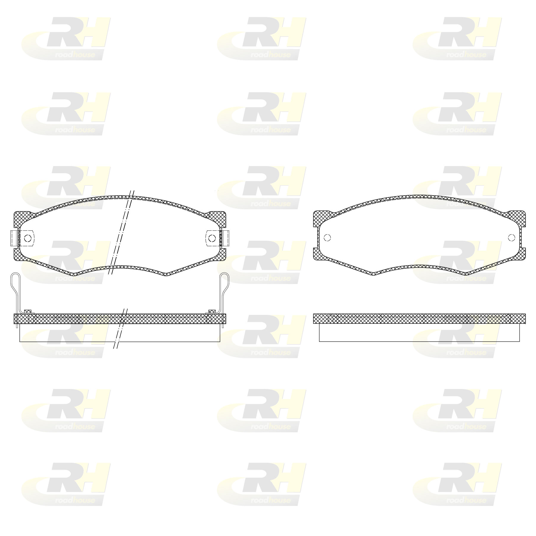 ROAD HOUSE ROA 218402 Fékbetét készlet, tárcsafék