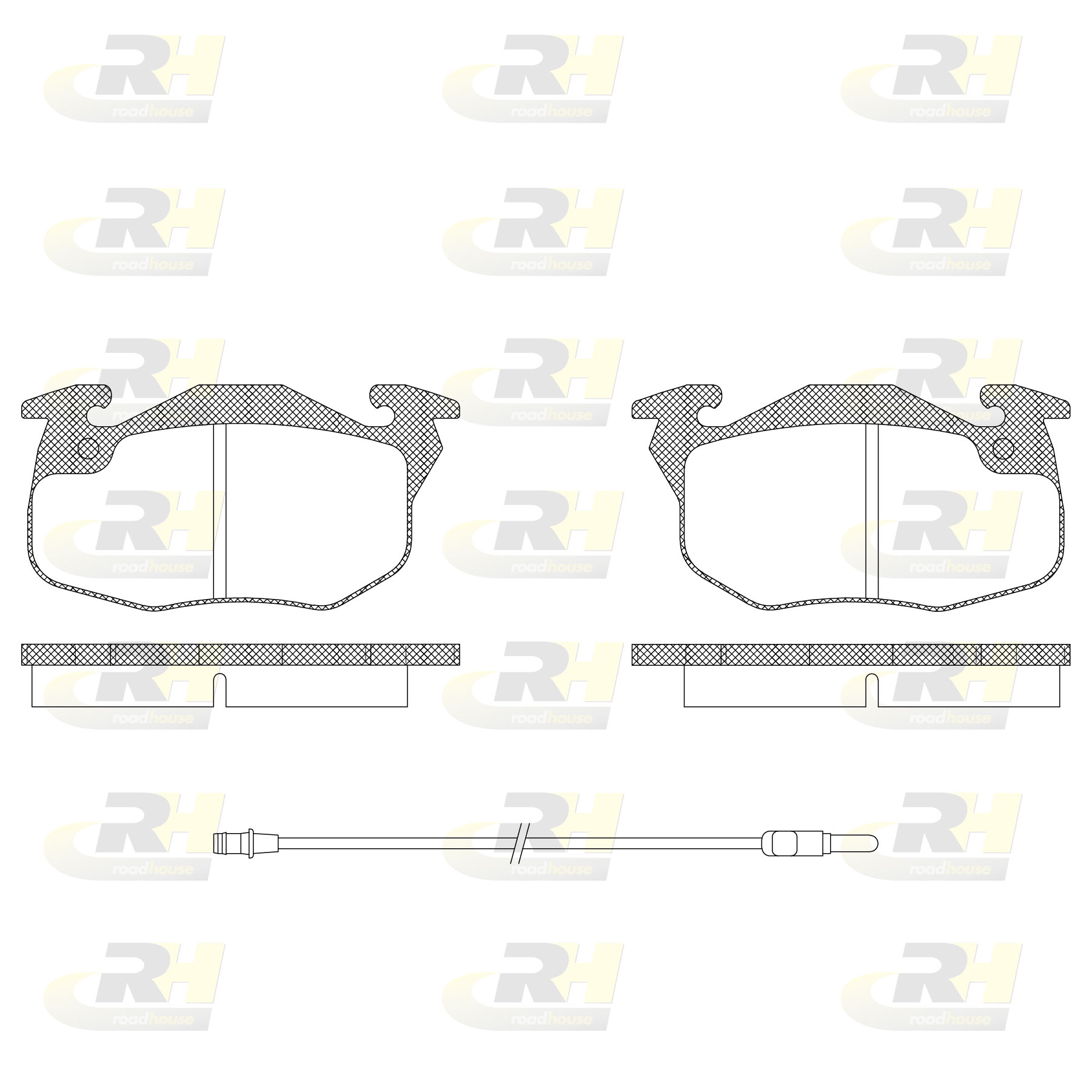 ROAD HOUSE RH 2192.12 Fékbetét készlet, tárcsafék