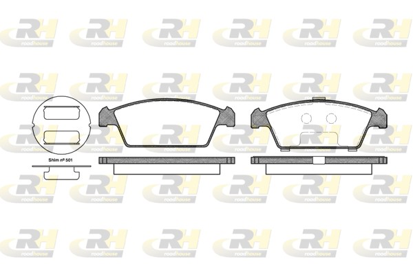 ROAD HOUSE ROA 245900 Fékbetét készlet, tárcsafék