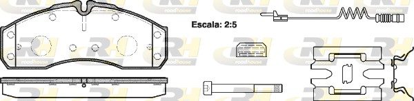 ROAD HOUSE ROA 265122 Fékbetét készlet, tárcsafék
