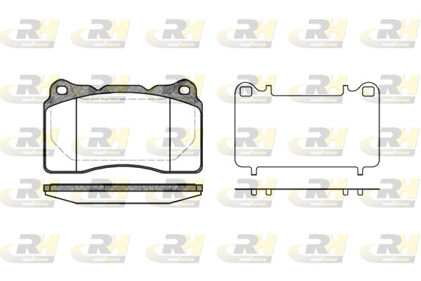 ROAD HOUSE ROA 266610 Fékbetét készlet, tárcsafék