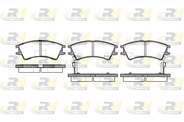 ROAD HOUSE RH 2675.02 Fékbetét készlet, tárcsafék