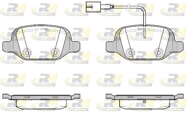 ROAD HOUSE ROA 272722 Fékbetét készlet, tárcsafék