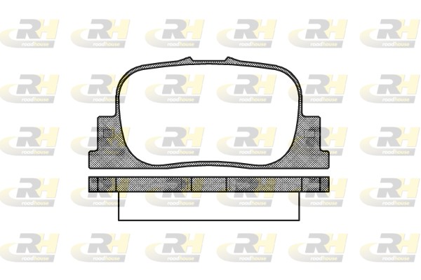 ROAD HOUSE ROA 280100 Fékbetét készlet, tárcsafék