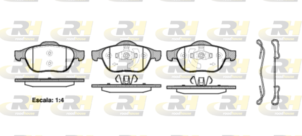 ROAD HOUSE RH 2843.20 Fékbetét készlet, tárcsafék