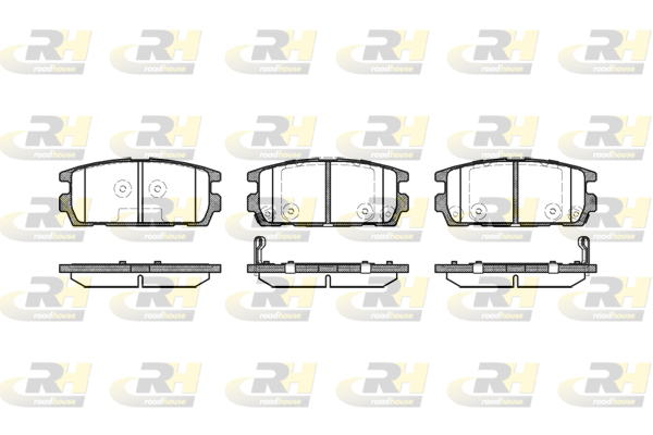 ROAD HOUSE RH 2877.02 Fékbetét készlet, tárcsafék
