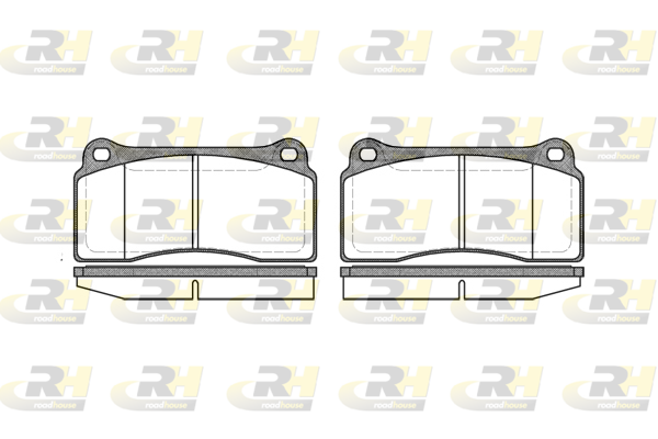 ROAD HOUSE ROA 298300 Fékbetét készlet, tárcsafék