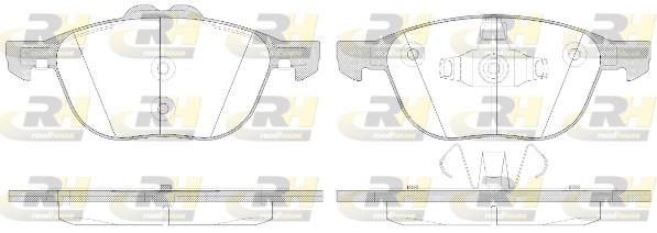 ROAD HOUSE ROA 2108250 Fékbetét készlet, tárcsafék