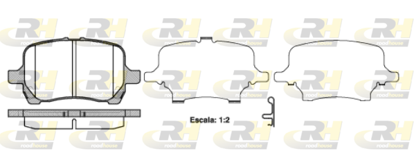 ROAD HOUSE ROA 2108912 Fékbetét készlet, tárcsafék