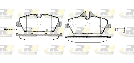 ROAD HOUSE RH 21131.10 Fékbetét készlet, tárcsafék