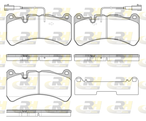 ROAD HOUSE ROA 2119224 Fékbetét készlet, tárcsafék