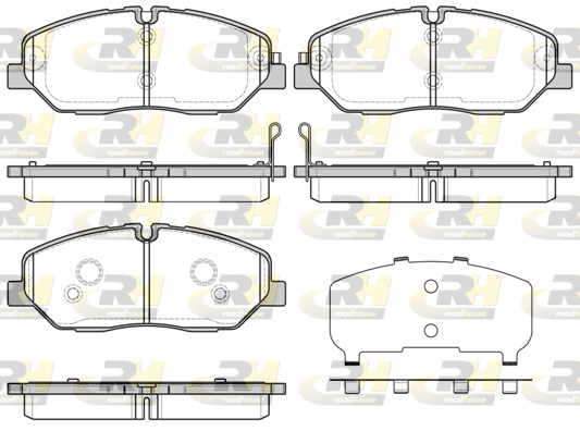 ROAD HOUSE ROA 2122632 Fékbetét készlet, tárcsafék