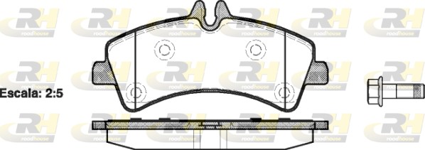 ROAD HOUSE ROA 2124700 Fékbetét készlet, tárcsafék