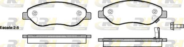 ROAD HOUSE ROA 2127601 Fékbetét készlet, tárcsafék