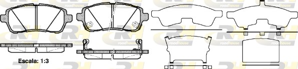 ROAD HOUSE ROA 2128102 Fékbetét készlet, tárcsafék