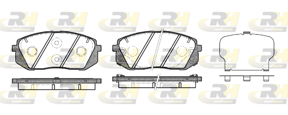 ROAD HOUSE RH 21302.22 Fékbetét készlet, tárcsafék