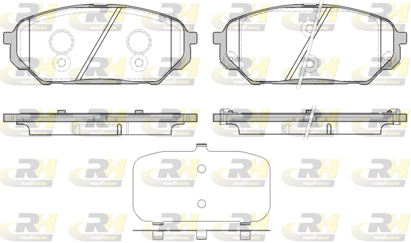 ROAD HOUSE RH 21322.12 Fékbetét készlet, tárcsafék