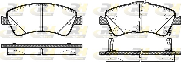ROAD HOUSE RH 21341.02 Fékbetét készlet, tárcsafék