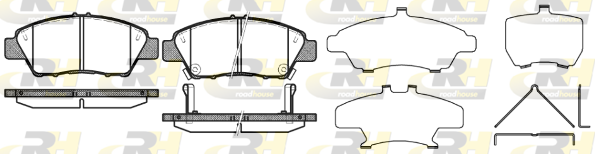 ROAD HOUSE RH 21358.02 Fékbetét készlet, tárcsafék
