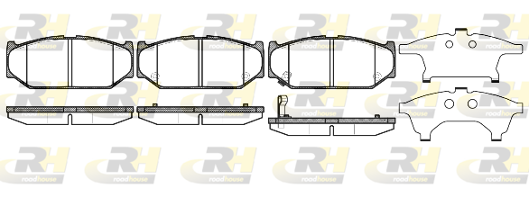 ROAD HOUSE ROA 2138111 Fékbetét készlet, tárcsafék