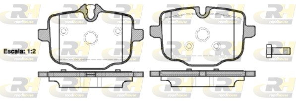 ROAD HOUSE ROA 2143300 Fékbetét készlet, tárcsafék