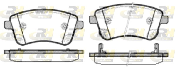 WOKING P15353.02/W Fékbetét készlet, tárcsafék