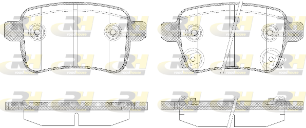 ROAD HOUSE ROA 2145012 Fékbetét készlet, tárcsafék