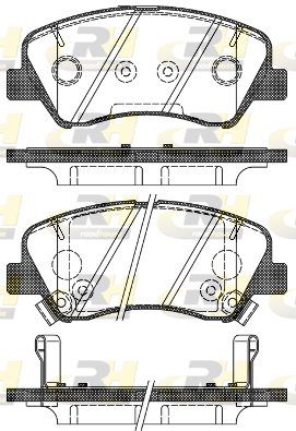 ROAD HOUSE RH 21488.02 Fékbetét készlet, tárcsafék