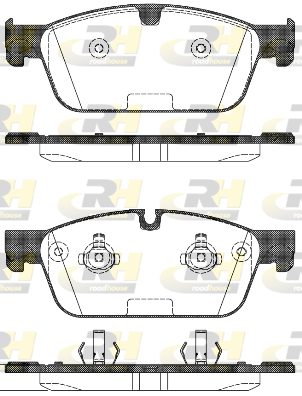 ROAD HOUSE ROA 2151100 Fékbetét készlet, tárcsafék