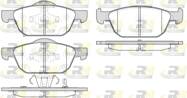 ROAD HOUSE RH 21552.02 Fékbetét készlet, tárcsafék