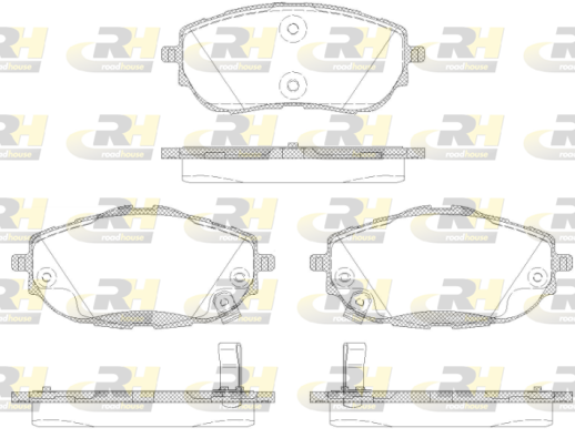 ROAD HOUSE RH 21561.02 Fékbetét készlet, tárcsafék