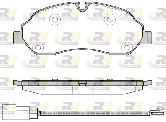 ROAD HOUSE ROA 2160202 Fékbetét készlet, tárcsafék