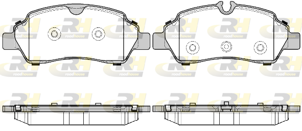 ROAD HOUSE ROA 2160500 Fékbetét készlet, tárcsafék