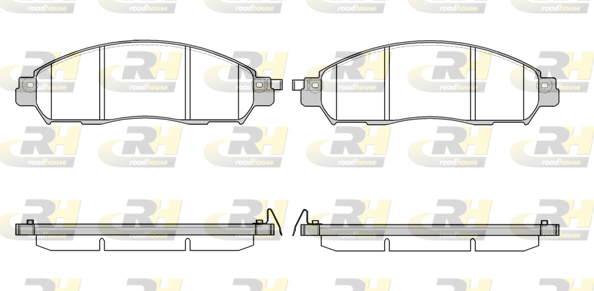 ROAD HOUSE RH 21612.04 Fékbetét készlet, tárcsafék
