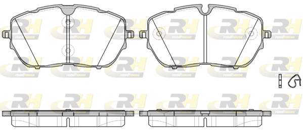 ROAD HOUSE ROA 2165400 Fékbetét készlet, tárcsafék