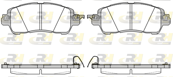 ROAD HOUSE RH 21656.04 Fékbetét készlet, tárcsafék