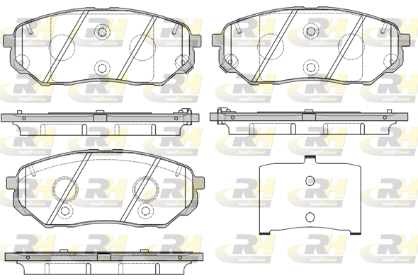 ROAD HOUSE ROA 2166102 Fékbetét készlet, tárcsafék