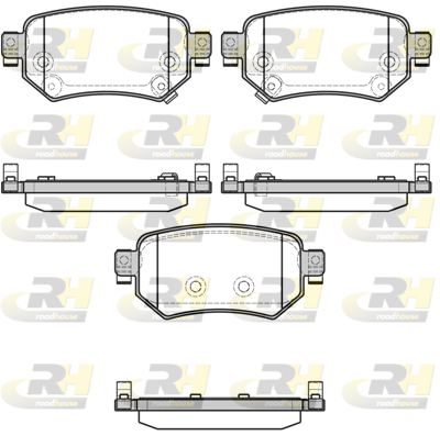 ROAD HOUSE ROA 2168202 Fékbetét készlet, tárcsafék