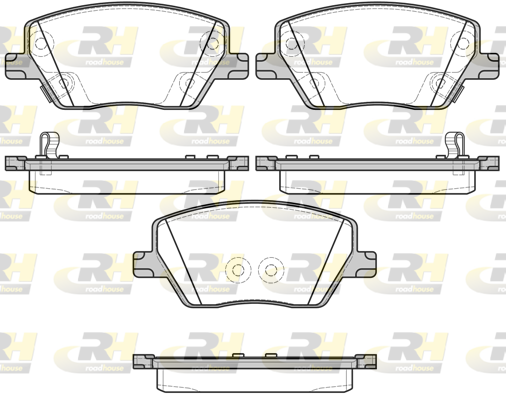 ROAD HOUSE RH 21695.02 Fékbetét készlet, tárcsafék