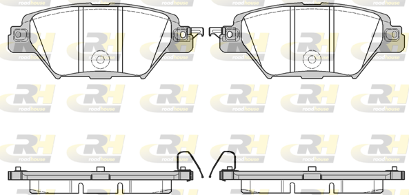 ROAD HOUSE ROA 2171204 Fékbetét készlet, tárcsafék