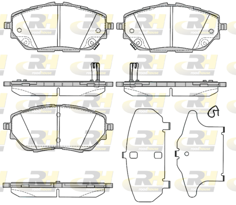 ROAD HOUSE ROA 2178602 Fékbetét készlet, tárcsafék
