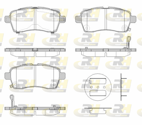 ROAD HOUSE ROA 2183302 Fékbetét készlet, tárcsafék