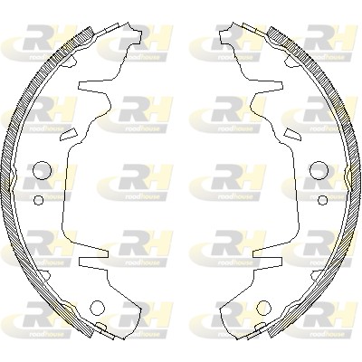 ROAD HOUSE ROA 402000 Fékpofakészlet kézifékhez, rögzítőfékhez, dobfékhez
