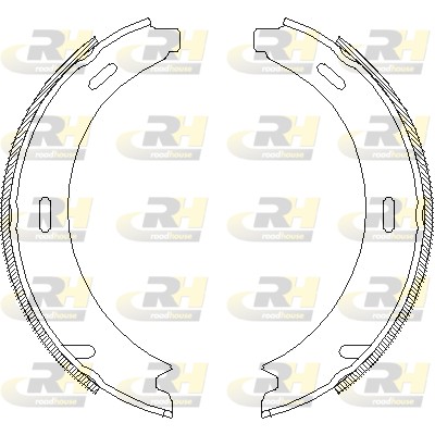 ROAD HOUSE ROA 409301 Fékpofakészlet kézifékhez, rögzítőfékhez, dobfékhez