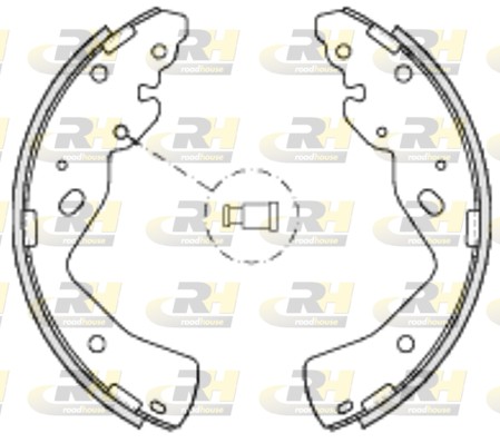 ROAD HOUSE ROA 423200 Fékpofakészlet kézifékhez, rögzítőfékhez, dobfékhez