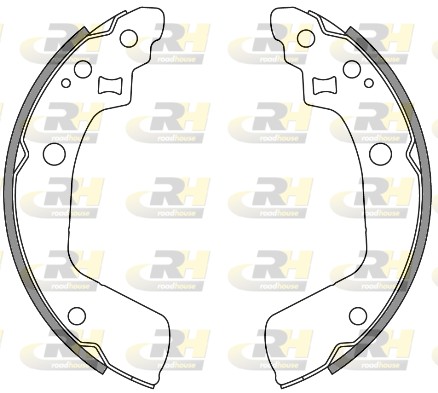 ROAD HOUSE ROA 424100 Fékpofakészlet kézifékhez, rögzítőfékhez, dobfékhez