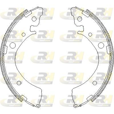 ROAD HOUSE ROA 436700 Fékpofakészlet kézifékhez, rögzítőfékhez, dobfékhez